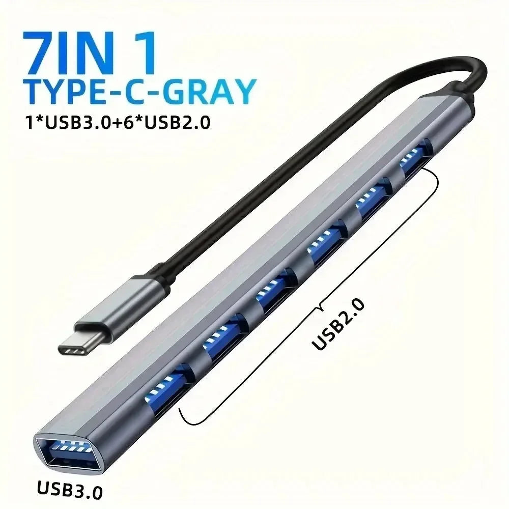 USB C Hub – 8 in 1 Type C HDMI Adapter with RJ45