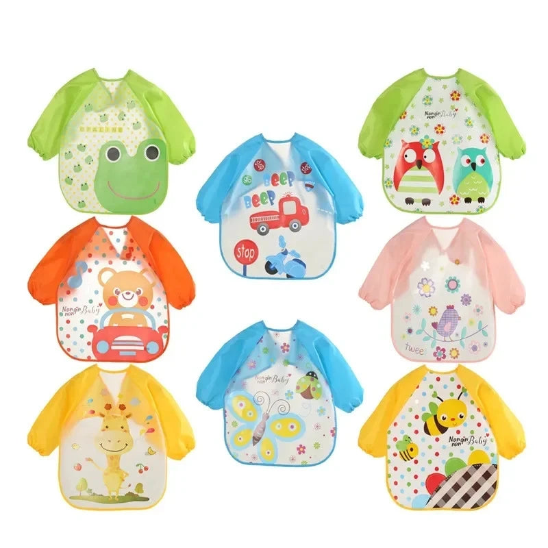 Waterproof Baby Bib Long Sleeve