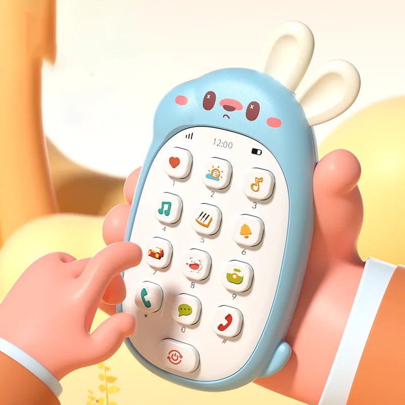 Baby Musical Toy, Chewable Sensory Phone for Infants & Toddlers
