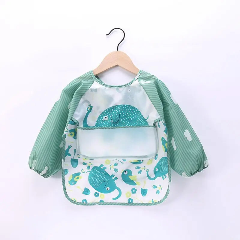 Waterproof Baby Bib Long Sleeve