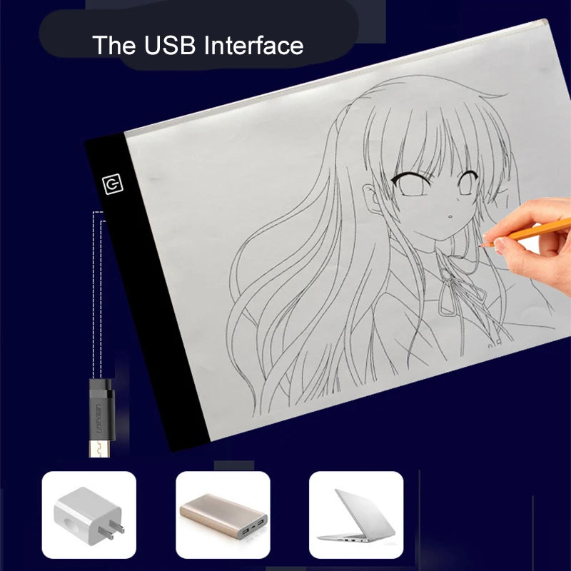 LED Drawing Board, Light Up Tracing Pad for Kids