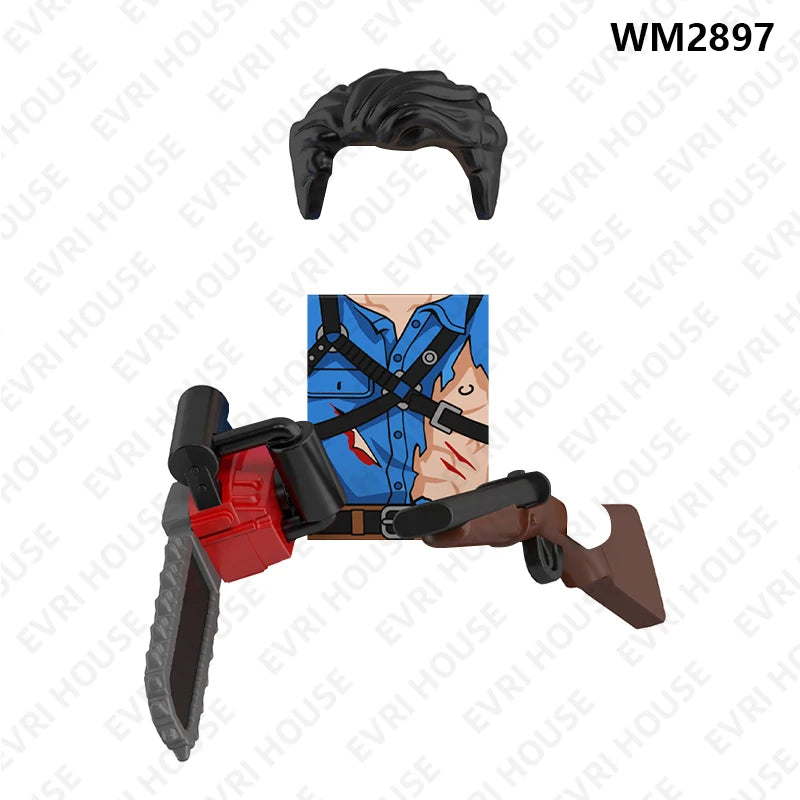 Horror Building Blocks Mini Action Figures Accessory Set