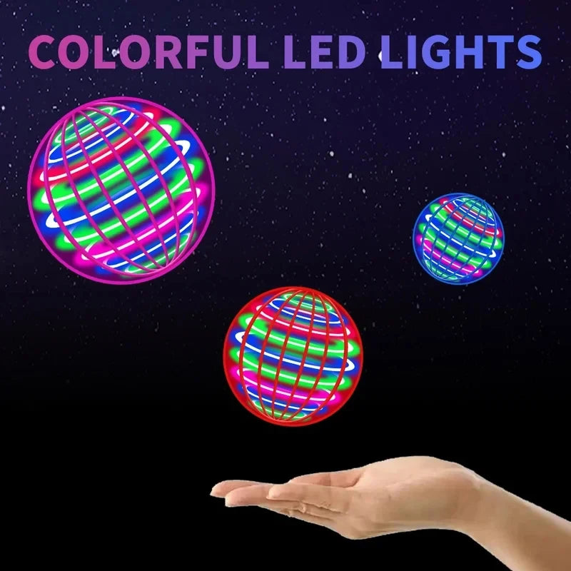 Flying Orb Toy with LED Lights – Spinning UFO Outdoor Toy