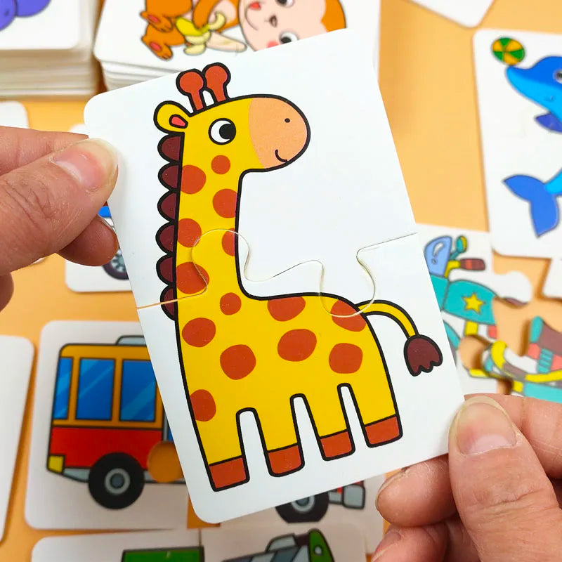 Montessori Toddler Puzzle – Wooden Animal Jigsaw Game