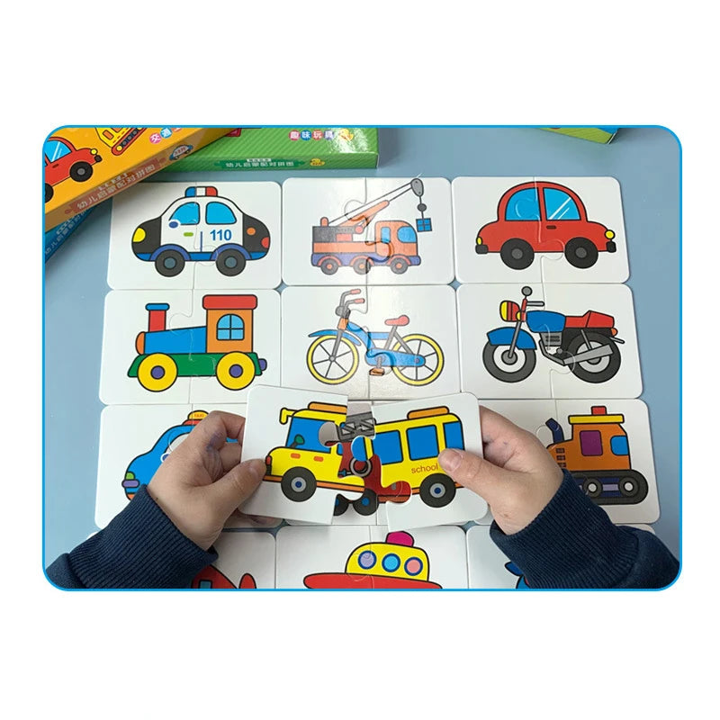 Toddler Matching Game, 32-Piece Montessori Puzzle for Kids
