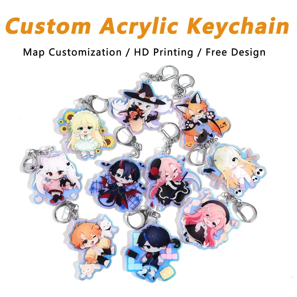 Personalized Acrylic Keychain – Custom Photo Charm for Bags & Keys