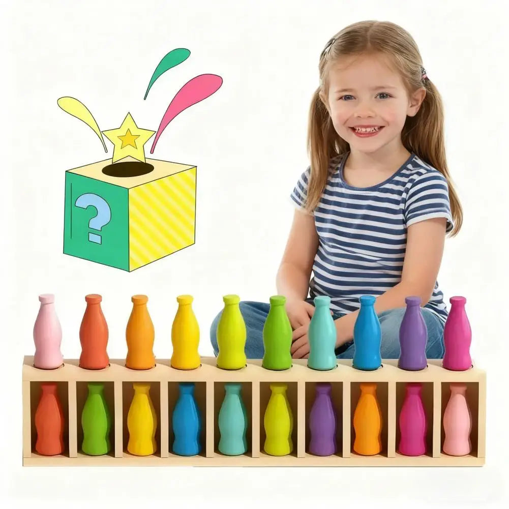 Color Matching Game Wooden Educational Classification Toy