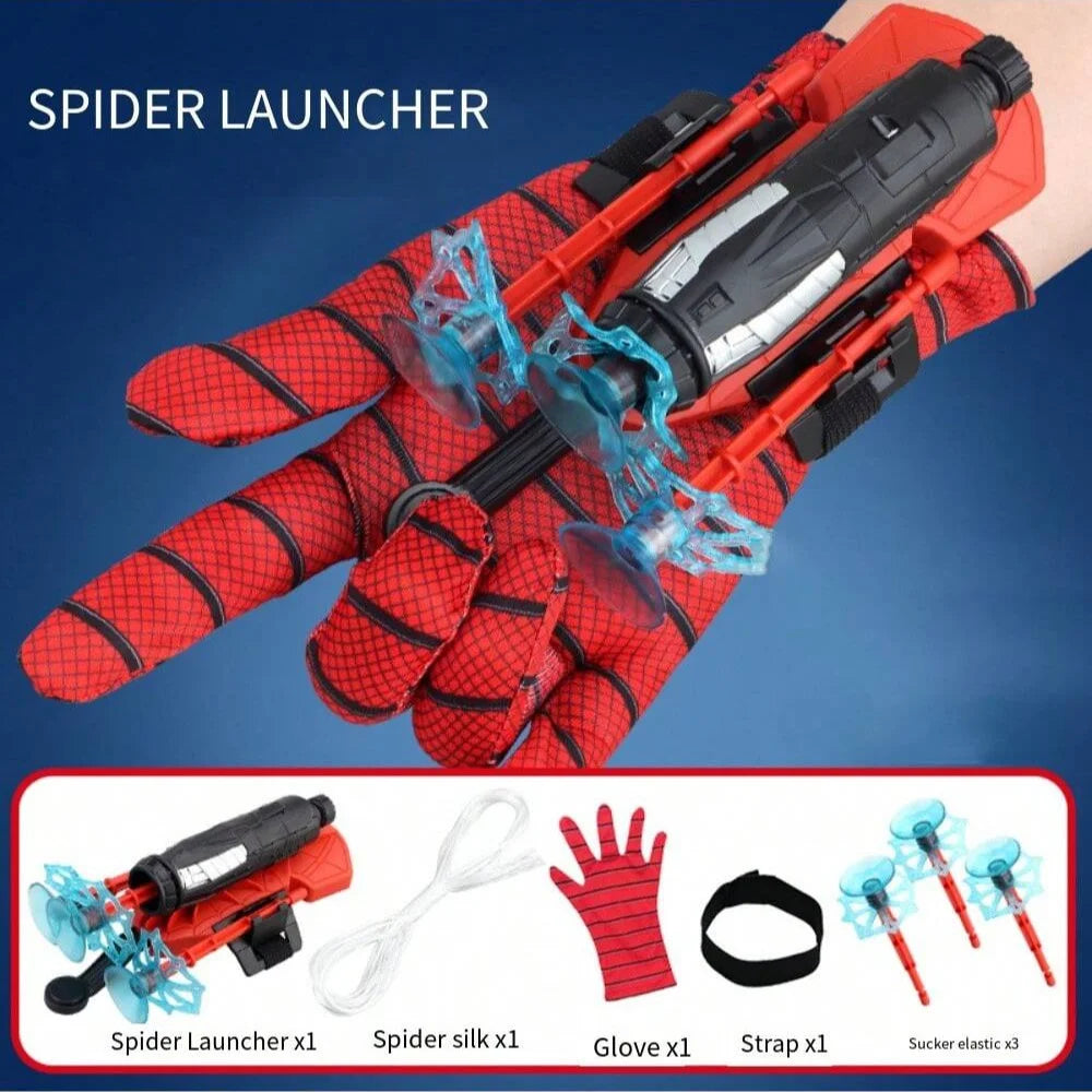 Web Shooter Gloves – Superhero Cosplay Toy for Kids & Adults