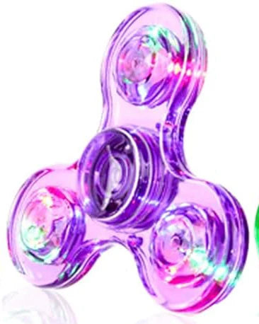 LED Fidget Spinner – Light Up Glow in the Dark Toy