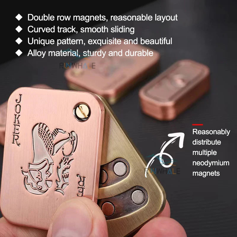 Metal Fidget Slider – Magnetic EDC Anti Stress Sensory Toy