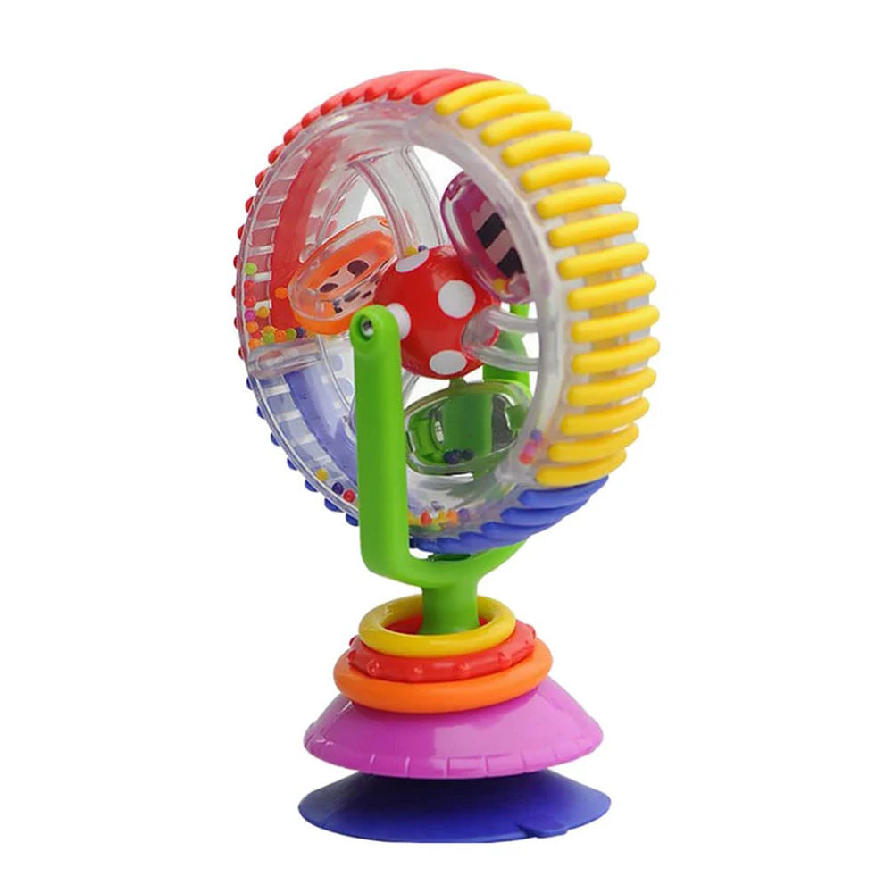 Baby Suction Cup Rattle Toy – Rotating Ferris Wheel Activity Toy