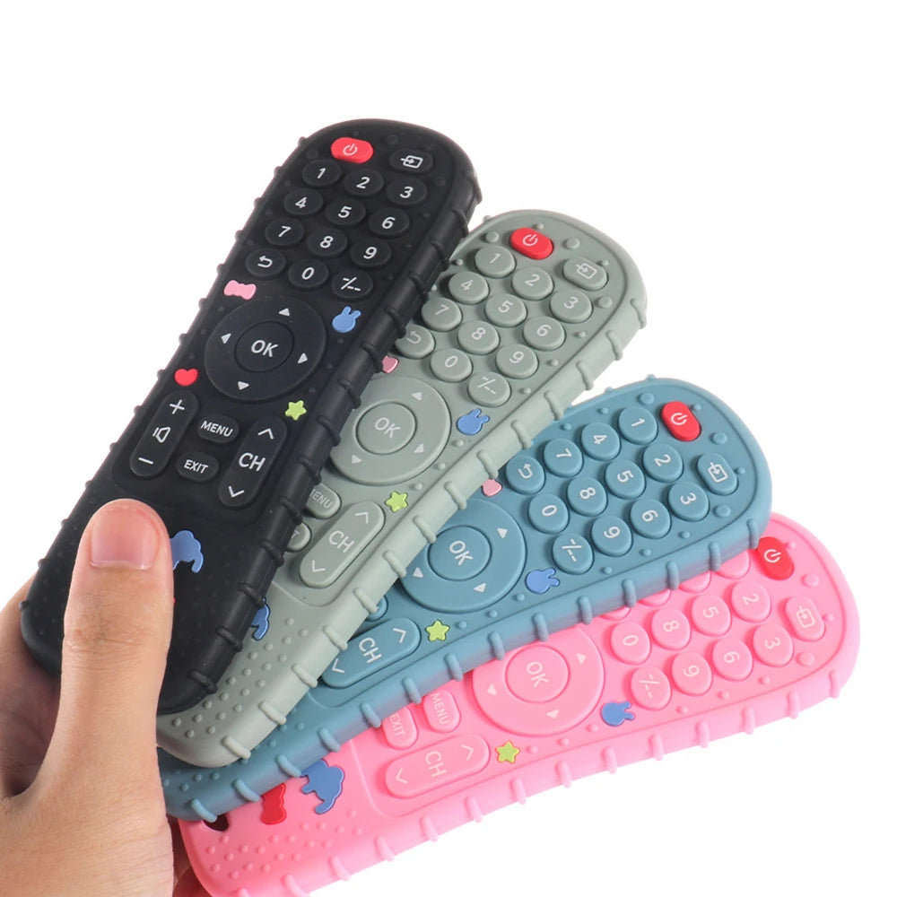 Silicone Baby Teether – TV Remote Shape Sensory Chew Toy