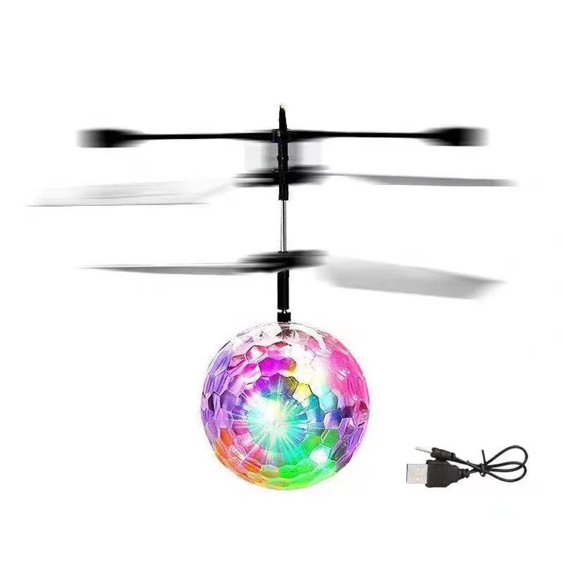RC Flying Ball Toy with LED Lights