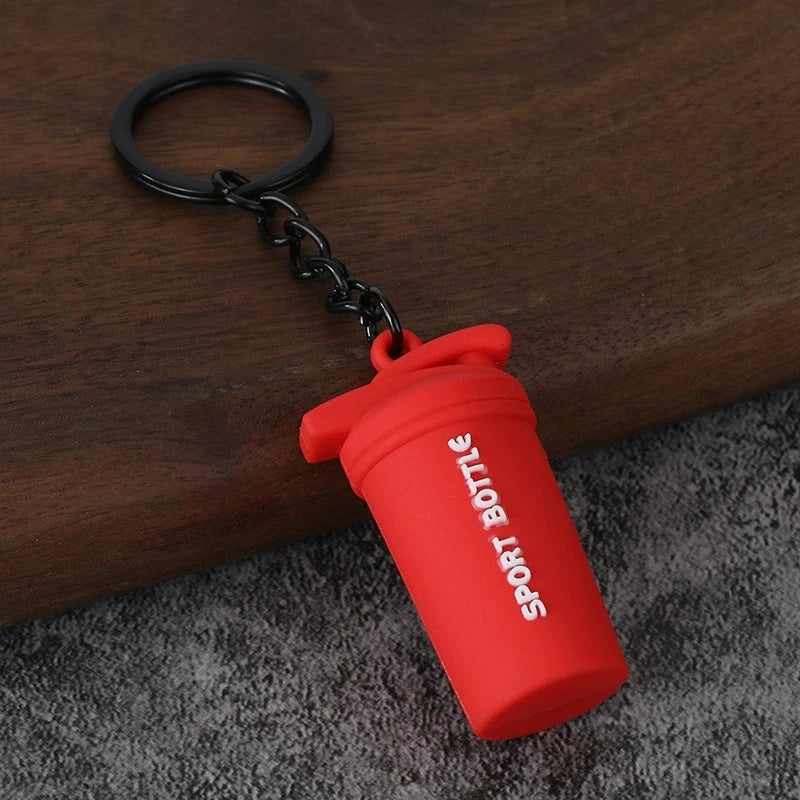 Dumbbell Keychain, Fitness Water Bottle Clip for Gym Bags