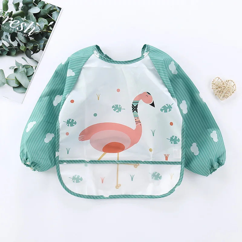 Waterproof Baby Bib Long Sleeve