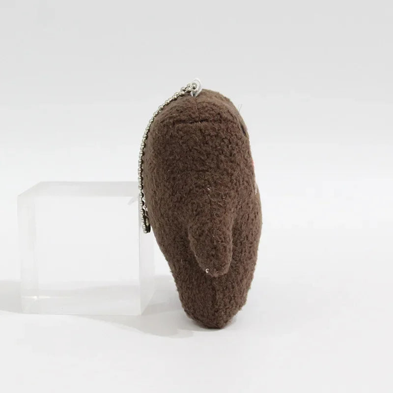 Plush Keychain – Kawaii Cartoon Bag Charm with Ball Chain