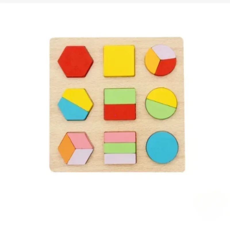 Magnetic Fraction Book Wooden Montessori Math Learning Toy for Kids