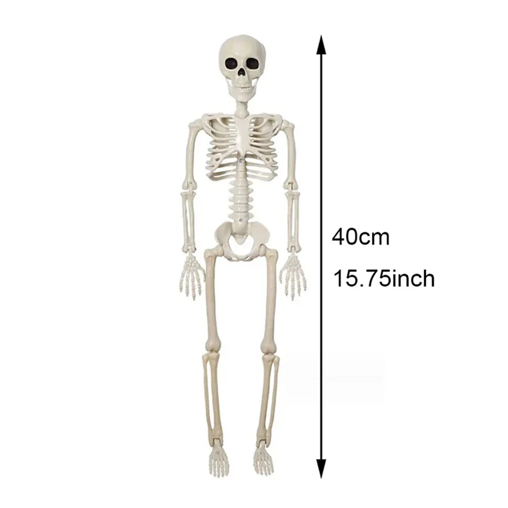 Halloween Skeleton Decoration – Posable Horror Prop for Haunted Displays