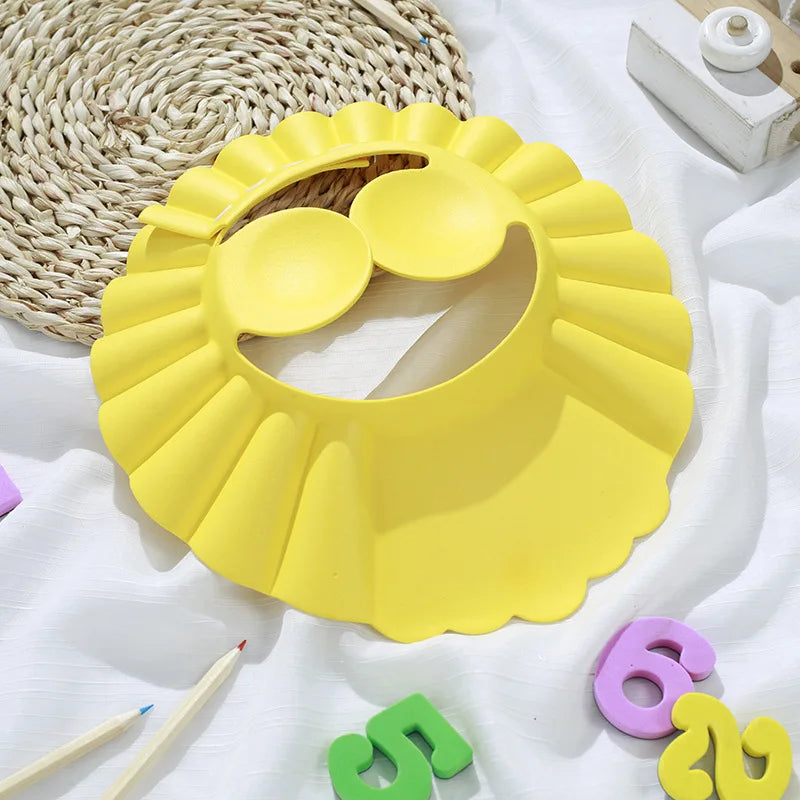 Baby Shampoo Visor, Adjustable Bath Cap for Kids Hair Washing