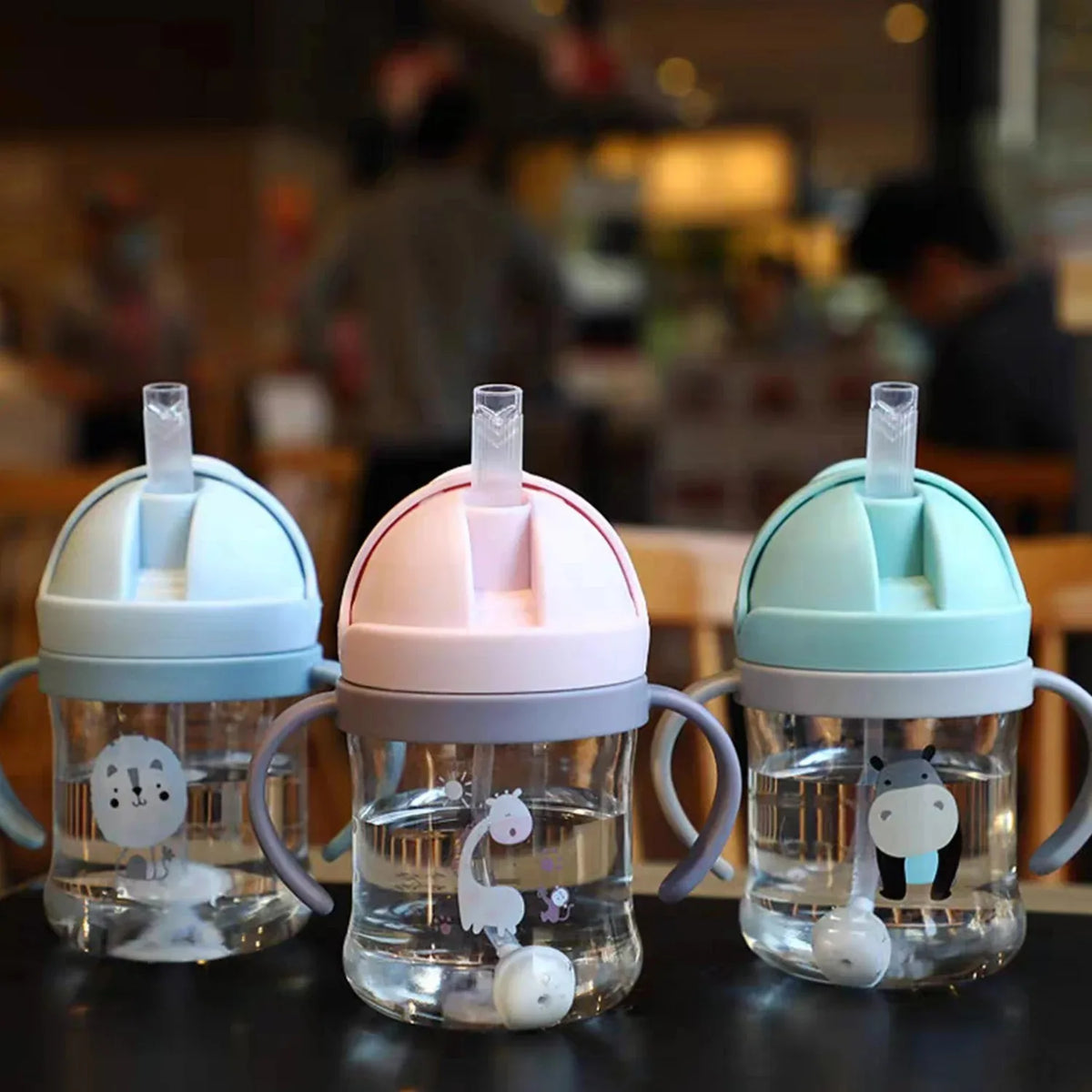 Baby Straw Cup – 250ml Gravity Training Cup with Handles
