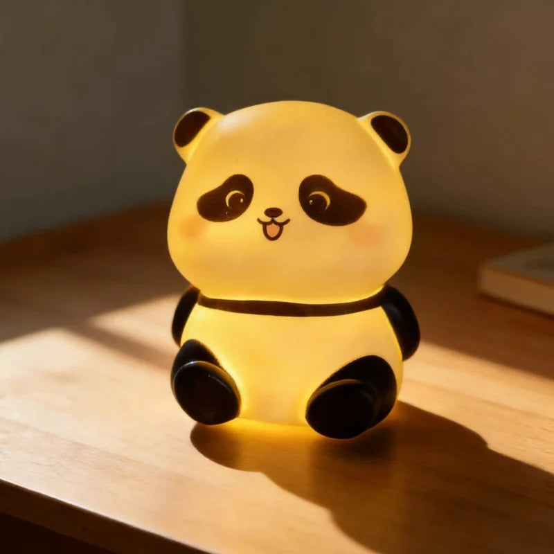 Panda Night Light Soft Ambient Bedroom Lamp