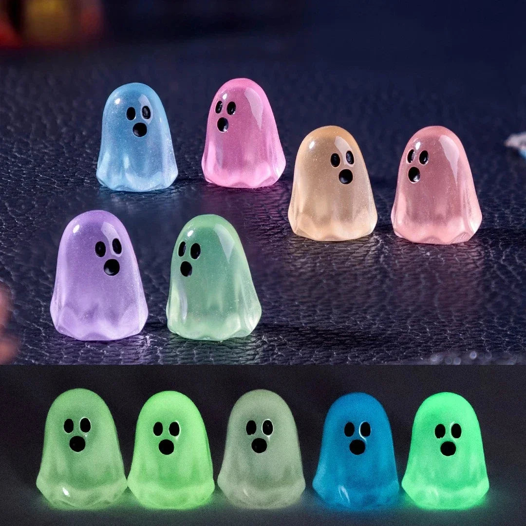 Luminous Ghost Figures – Glow in the Dark Halloween Miniatures