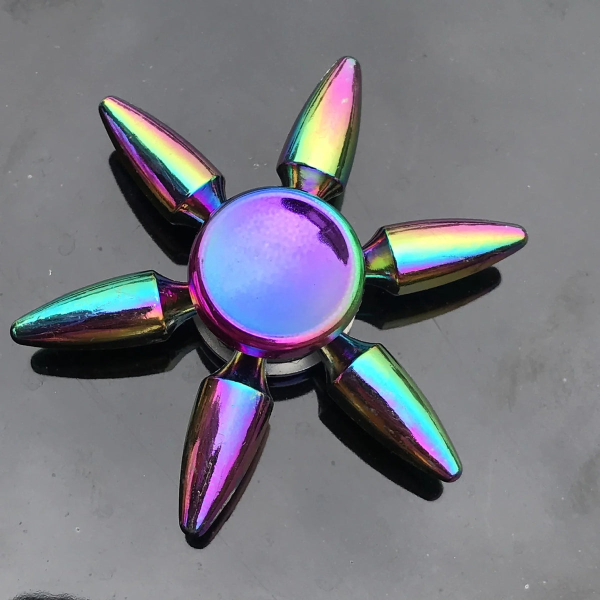 Metal Fidget Spinner – Colorful Hand Spinner with 8 Beads