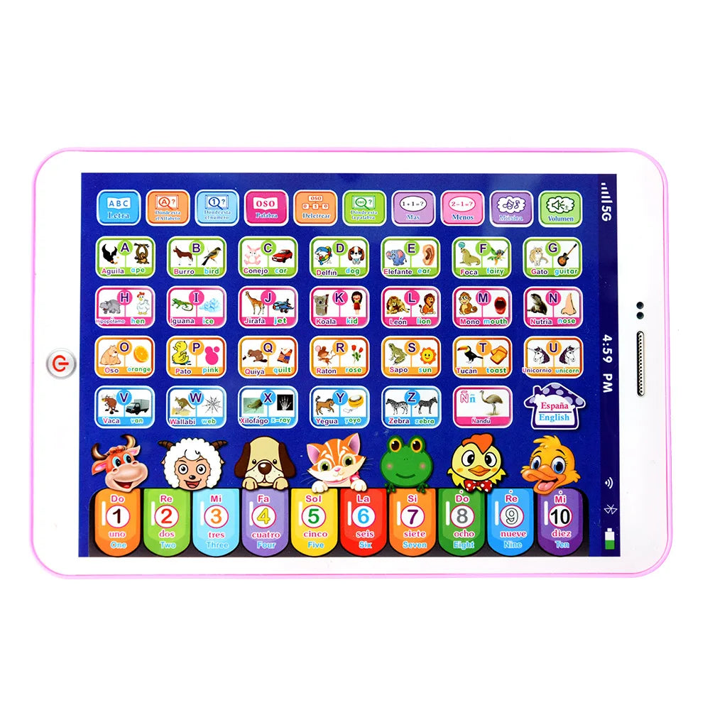 Spanish Learning Tablet for Kids – Interactive Educational Toy
