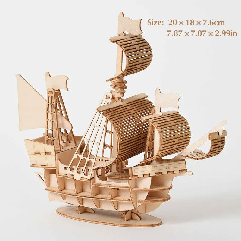 3D Wooden Insect Puzzle – Animal Skeleton Assembly Model