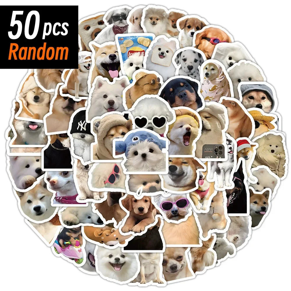 Funny Dog Stickers – Cute Cartoon Decals for Kids & Stationery