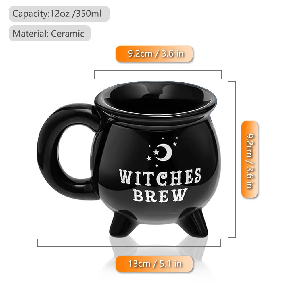Halloween Coffee Mug Witch Brew Ceramic Cup 350ml