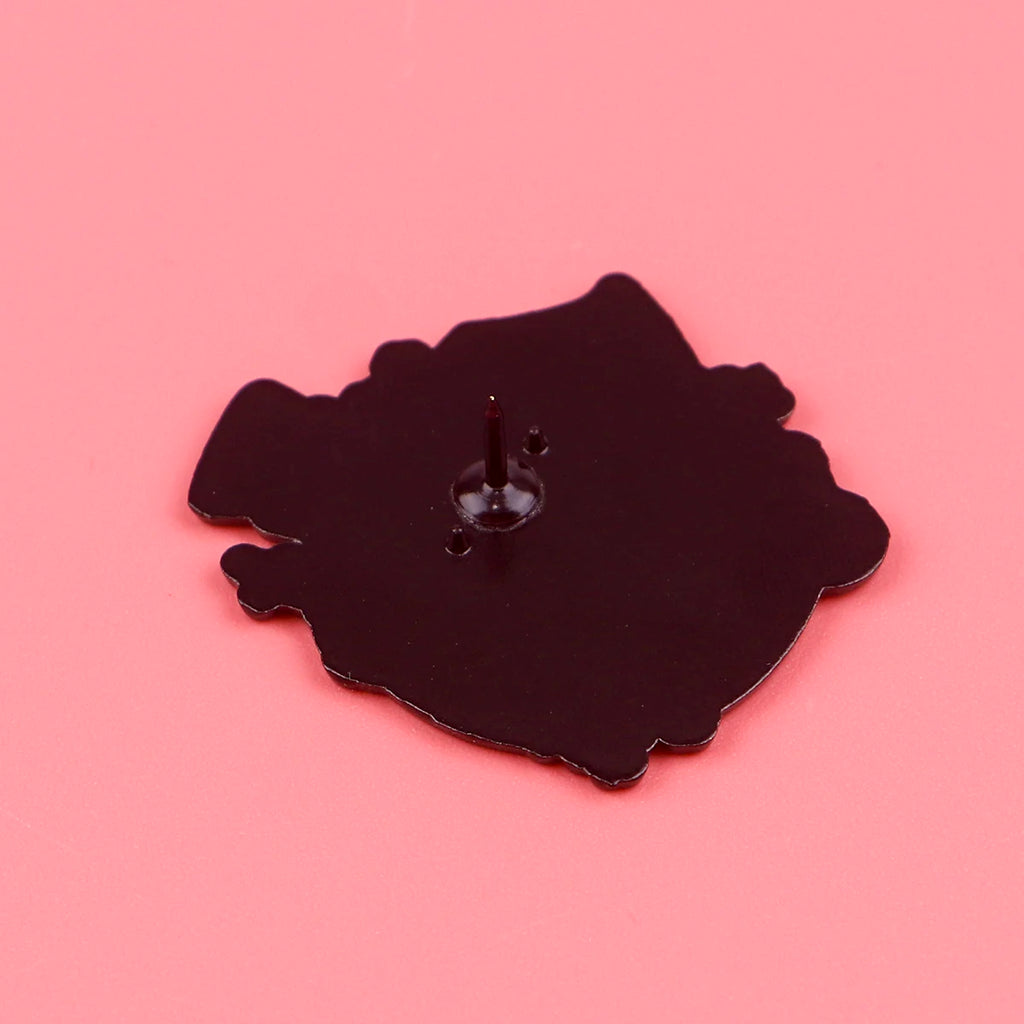 Black Cat Enamel Pin – Cute Animal Lapel Brooch