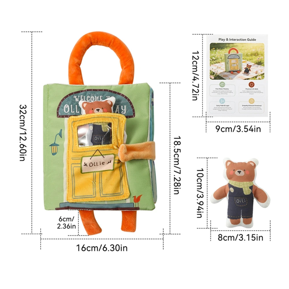 Baby Tissue Box Toy – Montessori Sensory Activity Cube