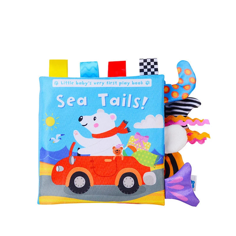 Baby Sensory Cloth Book Montessori Animal Activity Toy