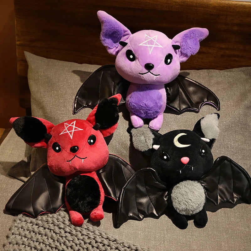 Demon Bat Plush – Soft Halloween Bat Stuffed Toy