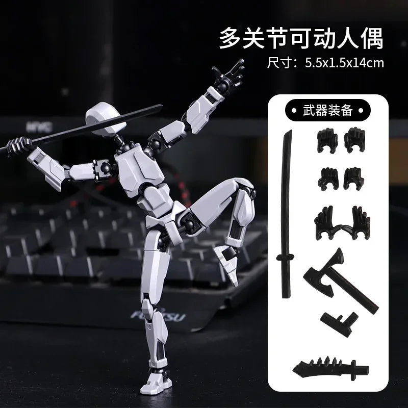 Movable Robot Action Figure – Multi-Jointed 14CM Model