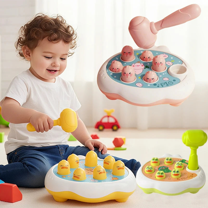Montessori Hammering Toy Animal Toddler Fine Motor Activity Game