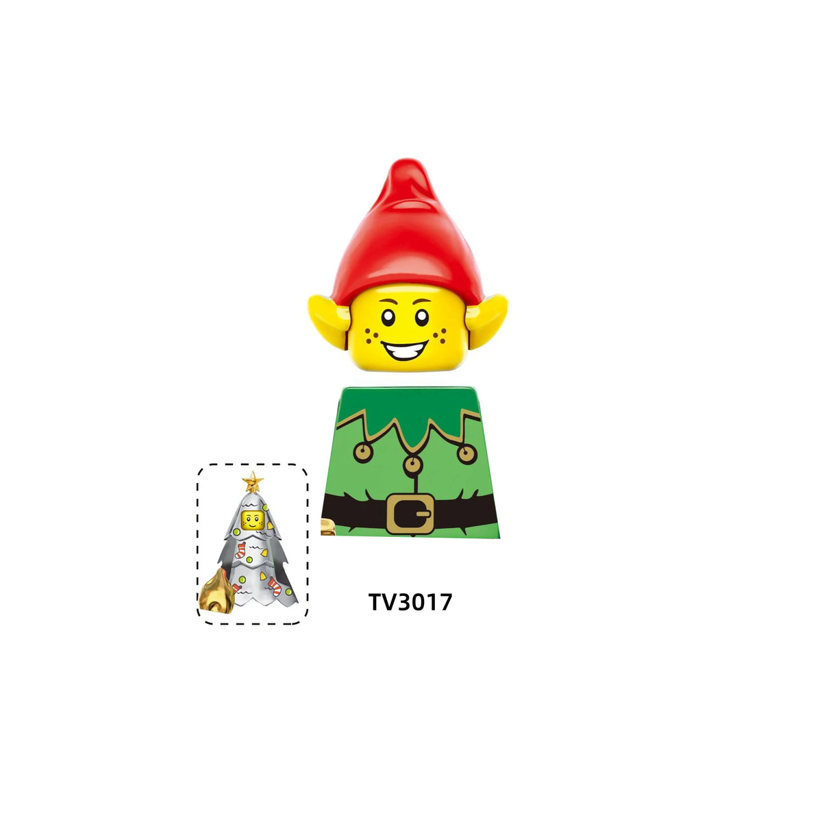Christmas Building Blocks Santa Mini Figures DIY Building Set