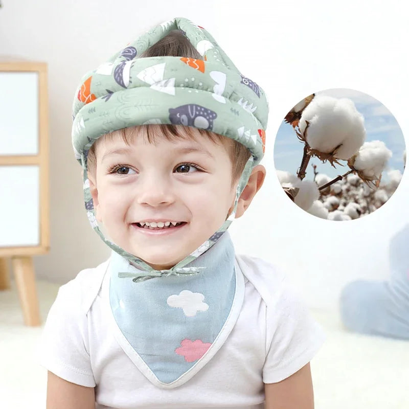 Baby Safety Helmet – Soft Padded Adjustable Protective Hat