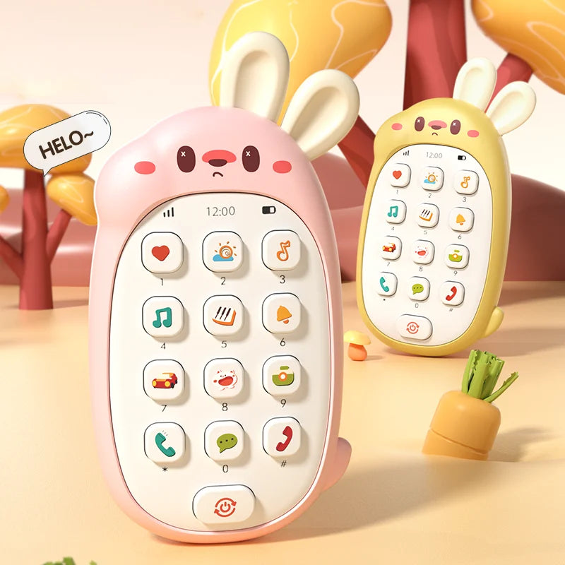 Baby Musical Toy, Chewable Sensory Phone for Infants & Toddlers