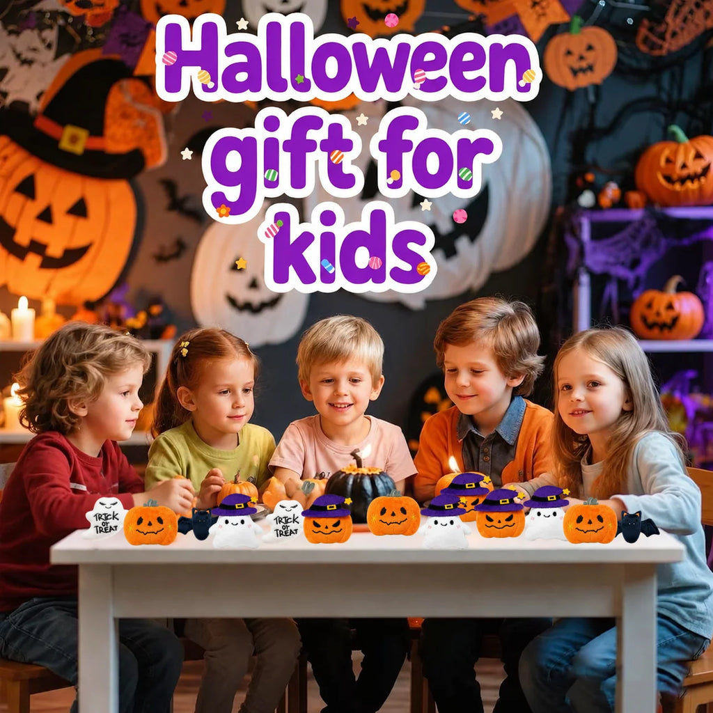 Halloween Mini Plush Keychains – Ghost Stuffed Animal Party Favors