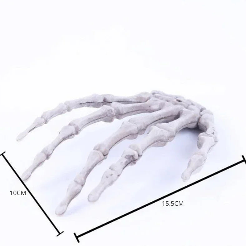 Halloween Skeleton Hands, Realistic Plastic Hand Props for Decor