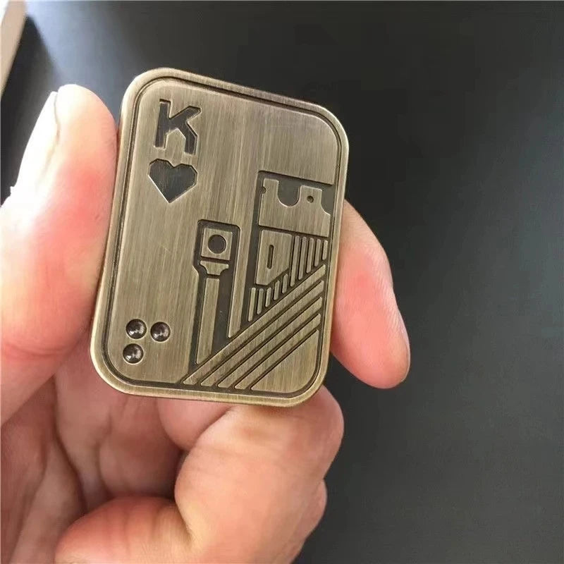 Metal Fidget Spinner – Fingertip EDC Pocket Toy for Adults