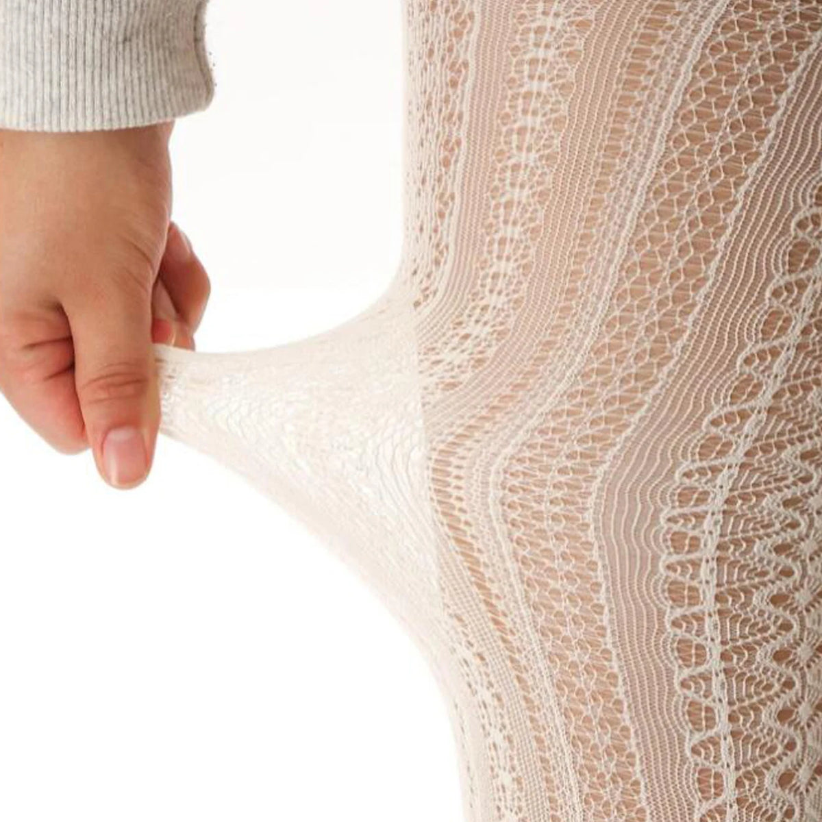 Autumn Women Lolita Tights Lace Stockings Woman Hollow Out White Female Pantyhose Stockings Tattoo Tights Pattern