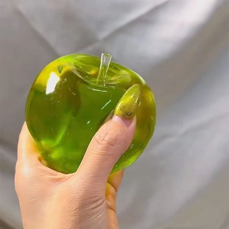 Apple Stress Ball – Green Squishy Slow Rebound Fidget Toy
