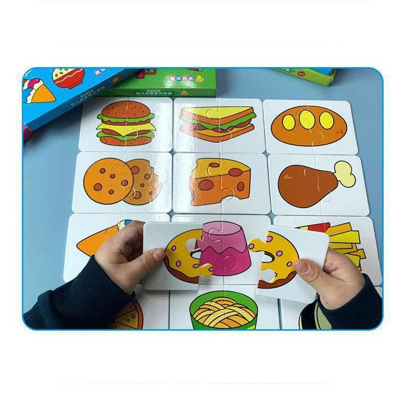 Toddler Matching Game, 32-Piece Montessori Puzzle for Kids