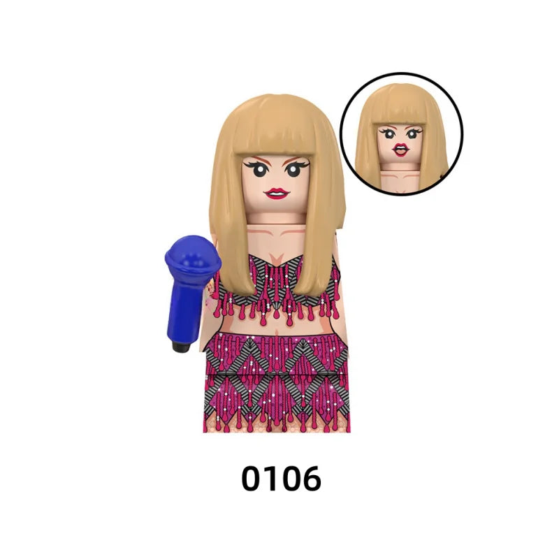 Female Singer Building Blocks – Mini Music Figure DIY Set