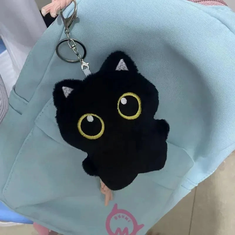 Black Cat Plush Toy – Cute Cuddly Cat Doll for Gifts