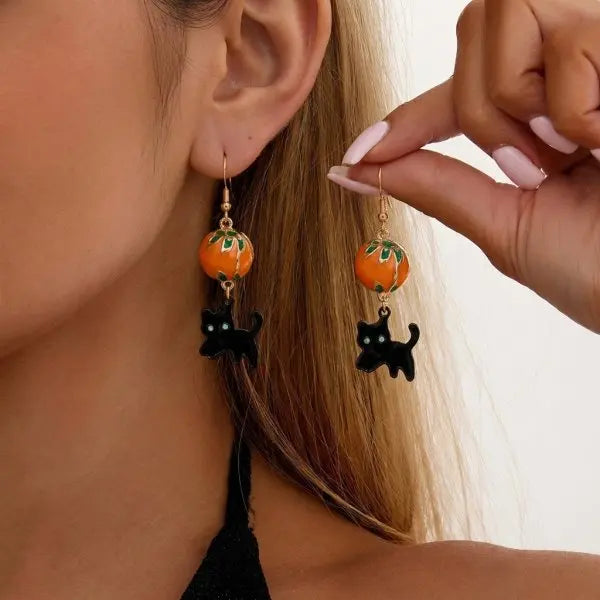 Fly Stud Earrings – Funny Insect Prank Halloween Jewelry