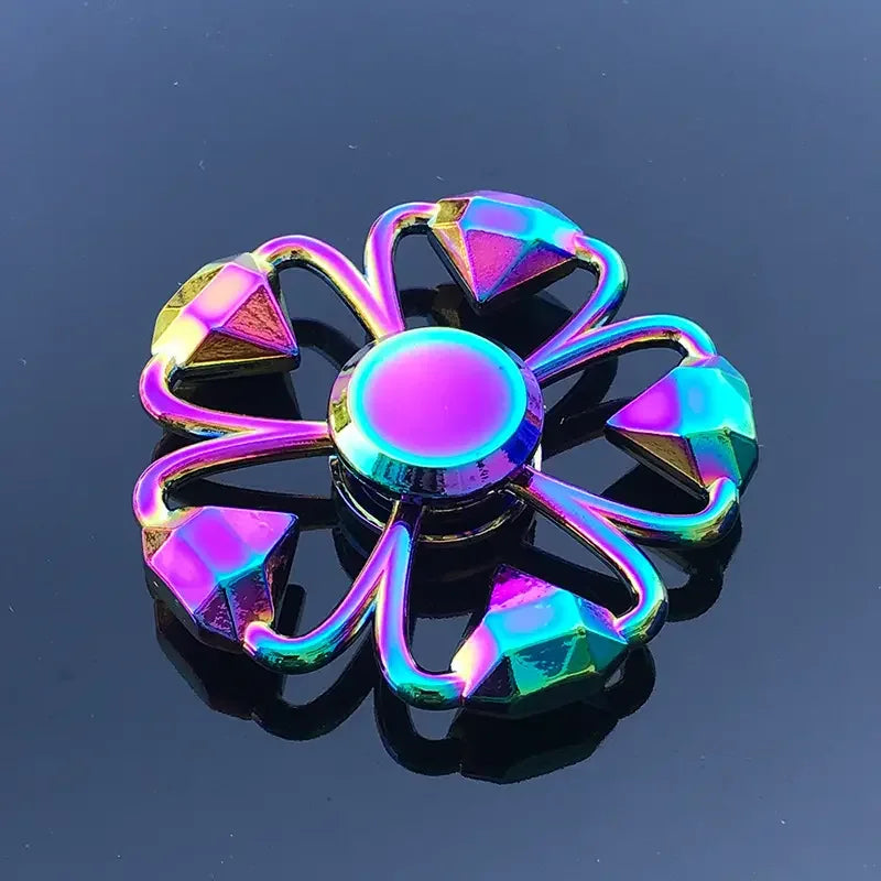 Metal Fidget Spinner – Colorful Hand Spinner with 8 Beads